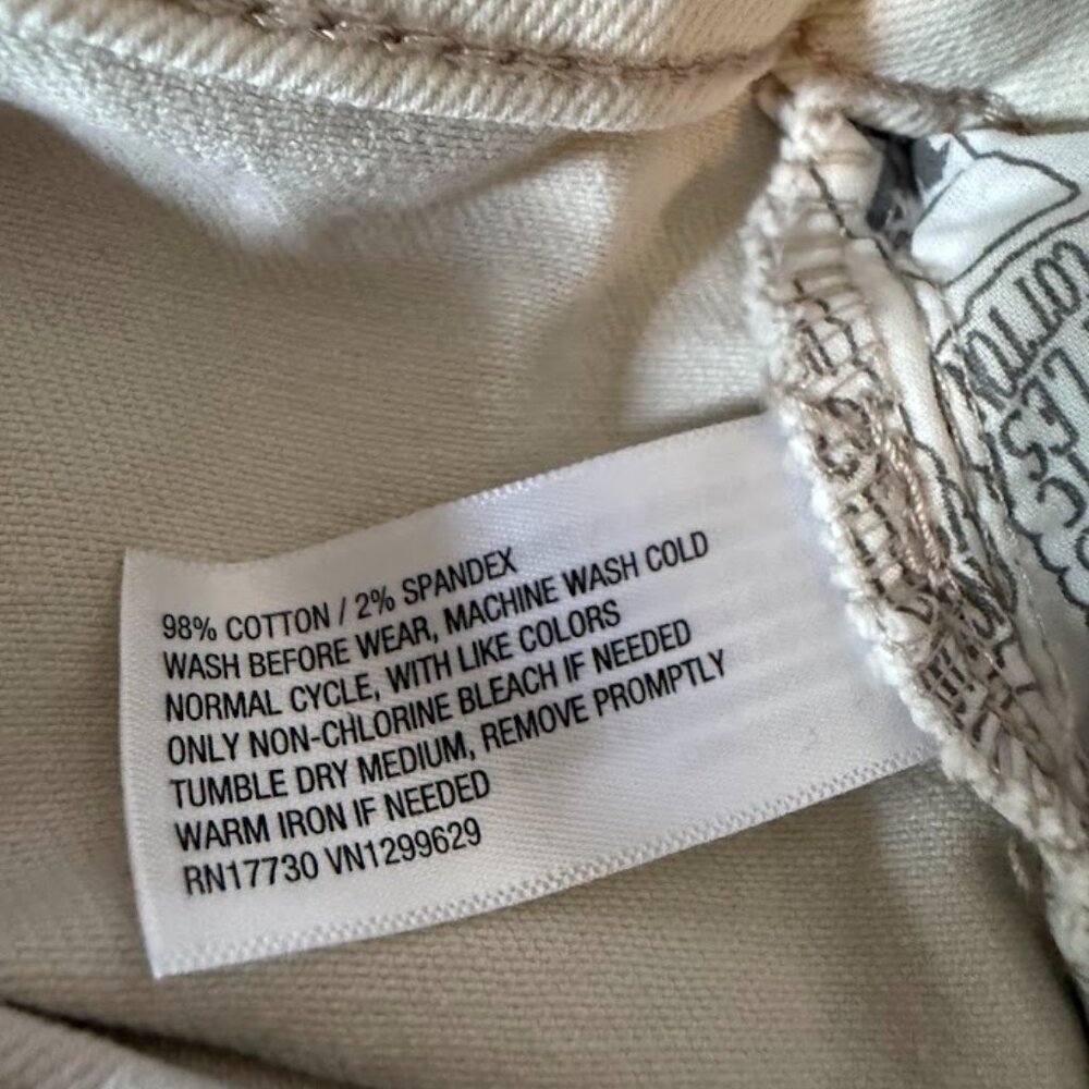 Wild Fable Women's High-Rise Pleated Cream Denim Mini Skirt , Size 00 - Picture 4 of 5